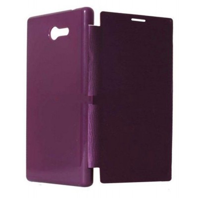 Flip Cover for Sony Xperia T2 Ultra dual SIM D5322 Purple