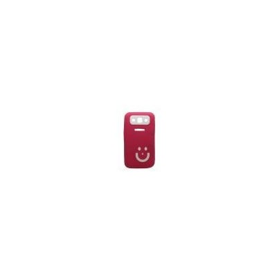 Smiley Back Case for Samsung Galaxy Win I8552 with Dual SIM Red
