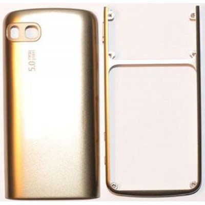 Back Panel Cover for Nokia C3-01 Gold Edition - Black