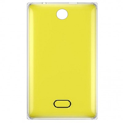 Back Panel Cover For Nokia Asha 500 Dual Sim Yellow - Maxbhi Com