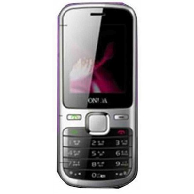 Back Panel Cover for Onida G505 - Silver & Black