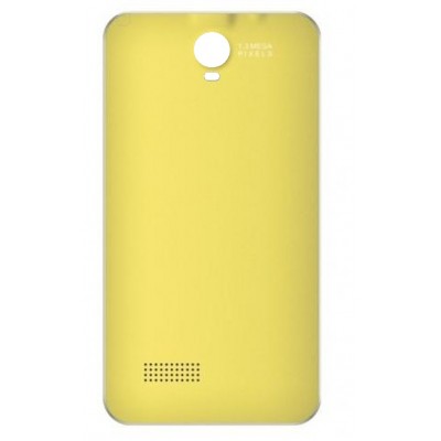 Back Panel Cover For Rage Satin Plus Yellow - Maxbhi Com