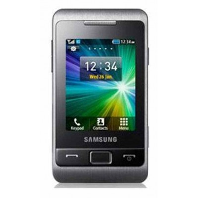 Back Panel Cover for Samsung C3332 Champ 2 with Dual SIM - Black