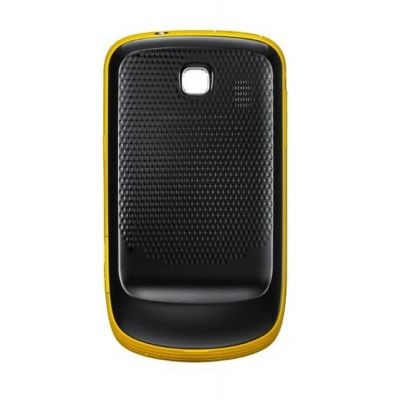 Back Panel Cover For Samsung Corby Ii S3850 Yellow Black - Maxbhi.com
