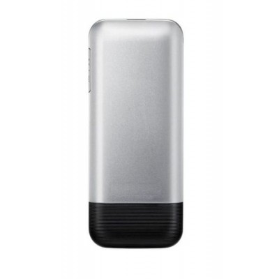Back Panel Cover For Samsung E1182 Duos Black Silver - Maxbhi.com