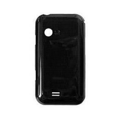 Back Panel Cover For Samsung E2652w Champ Duos Yellow Black - Maxbhi.com