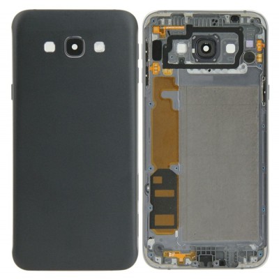 Back Panel Cover For Samsung Galaxy A8 Duos Black - Maxbhi Com