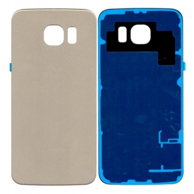 Back Panel Cover For Samsung Galaxy S6 Gold - Maxbhi Com