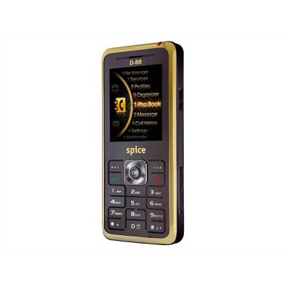 Back Panel Cover for Spice D-88 - Black