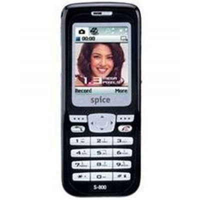 Back Panel Cover for Spice S800 - Black