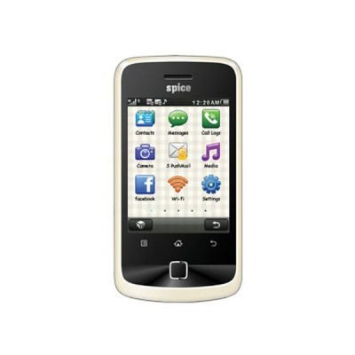 Back Panel Cover For Spice M5885 Cappuccino 2 Black - Maxbhi.com
