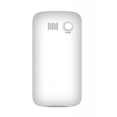 Back Panel Cover For Spice Mi354 Smartflo Space Silver - Maxbhi.com