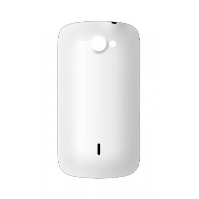 Back Panel Cover For Spice Mi435 Stellar Nhance White - Maxbhi.com