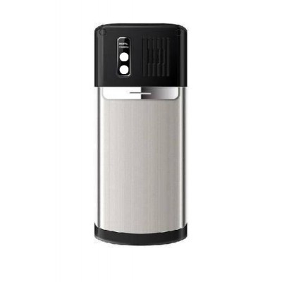 Back Panel Cover For Tecno T570 Solar Black Silver - Maxbhi Com