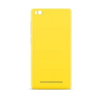 Back Panel Cover For Xiaomi Mi 4c Yellow - Maxbhi Com