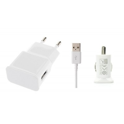 3 in 1 Charging Kit for Huawei Ascend G610 with Wall Charger, Car Charger & USB Data Cable - Maxbhi.com