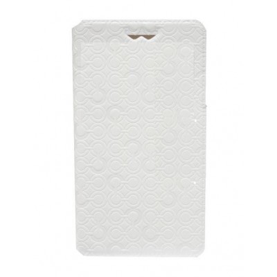 Flip Cover For Spice Mi506 Stellar Mettle Icon Silver By - Maxbhi.com