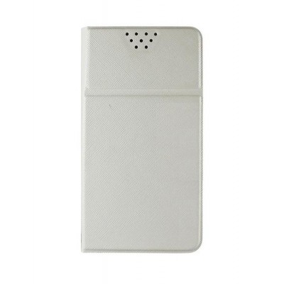 Flip Cover For Spice Stellar Xlife M5 Plus White By - Maxbhi.com