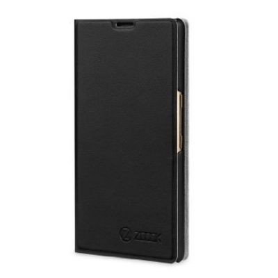 Flip Cover For Yu Yuphoria Black Silver By - Maxbhi.com