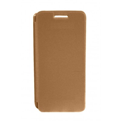 Flip Cover For Micromax Canvas 4 Plus A315 Gold By - Maxbhi.com