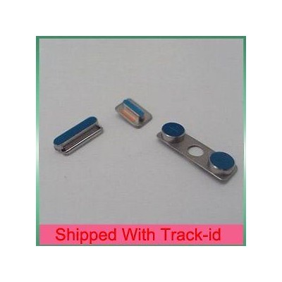Home Button For Apple iPhone 4S Mute and Power Button Blue