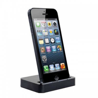 Mobile Holder For Apple iPhone 5 Dock Type Black