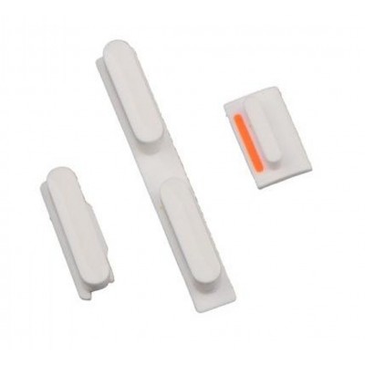 Power Button For Apple iPhone 5C With Mute and Volume Button White