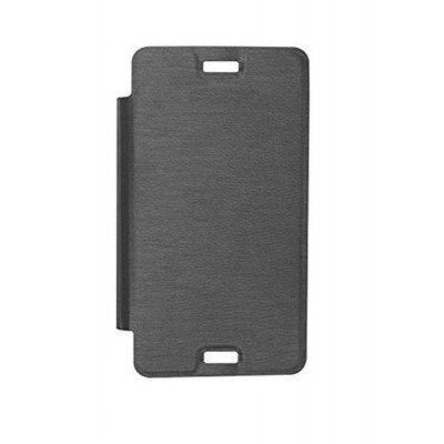 Flip Cover For Lava Iris 360 Music Grey By - Maxbhi.com