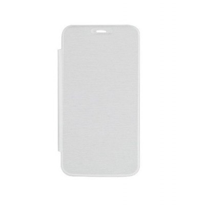 Flip Cover For Micromax Canvas Juice 4g Q461 White By - Maxbhi.com