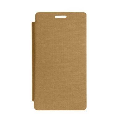 Flip Cover For Micromax Canvas Knight A350 Gold By - Maxbhi.com