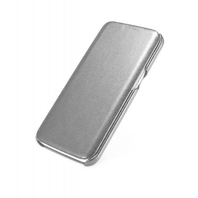 Flip Cover For Samsung Galaxy S7 Edge Cdma Silver By - Maxbhi.com