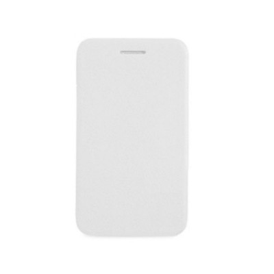 Flip Cover For Spice M6110 White By - Maxbhi.com