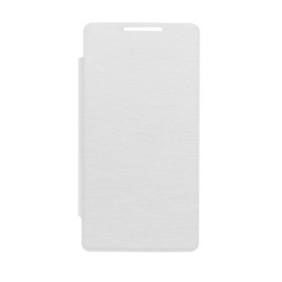 Flip Cover For Celkon Q54 White By - Maxbhi.com