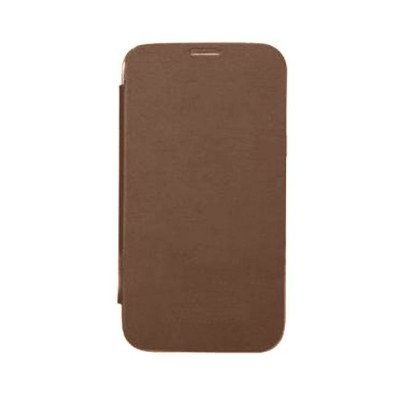 Flip Cover For Karbonn Quattro L50 Brown By - Maxbhi.com