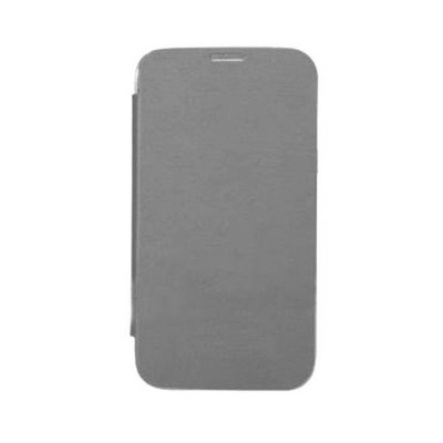 Flip Cover For Karbonn Quattro L50 Grey By - Maxbhi.com