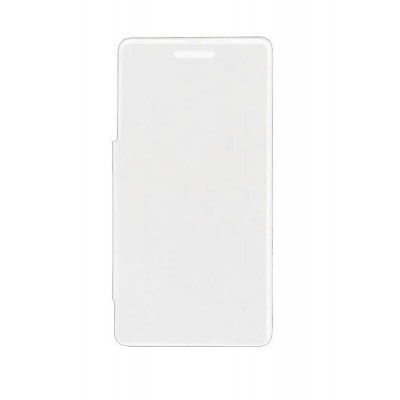 Flip Cover For Micromax Canvas Pace 4g Q416 White By - Maxbhi.com