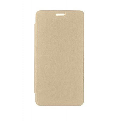Flip Cover For Micromax Canvas Spark Q380 Gold By - Maxbhi.com