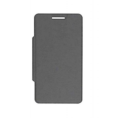 Flip Cover For Intex Cloud N 1gb Grey By - Maxbhi.com