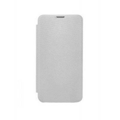 Flip Cover For Spice Mi492 Stellar Virtuoso Pro Plus Silver By - Maxbhi.com