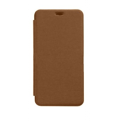 Flip Cover For Panasonic P66 Mega Brown By - Maxbhi.com