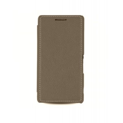 Flip Cover For Sony Xperia M2 Aqua Brown By - Maxbhi.com