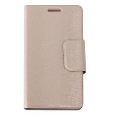 Flip Cover for Celkon Q450 - Golden