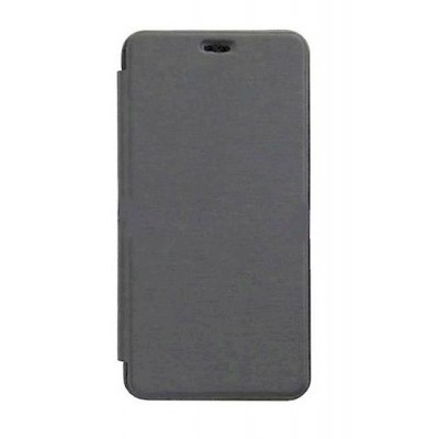 Flip Cover For Micromax Canvas Juice 2 Aq5001 Grey By - Maxbhi.com