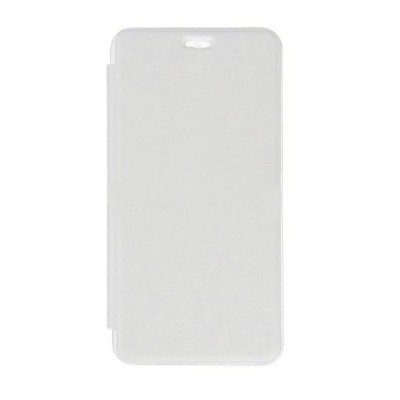 Flip Cover For Micromax Canvas Juice 2 Aq5001 White By - Maxbhi.com