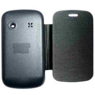 Flip Cover for Micromax A55 Bling 2 - White