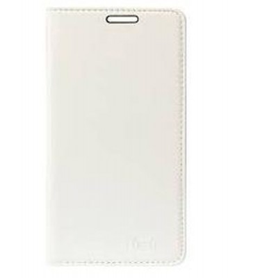 Flip Cover for Videocon Infinium Graphite - White