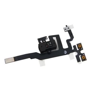 Audio Jack Flex Cable For Apple iPhone 4S  Black