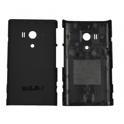 Back Panel Cover For Sony Xperia Acro S Lt26w Black - Maxbhi Com