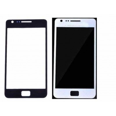 Front Glass Lens for Samsung I9100 Galaxy S II Black & White