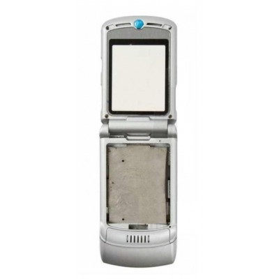 Full Body Faceplate For Motorola Moto Razr V3i Silver - Maxbhi.com